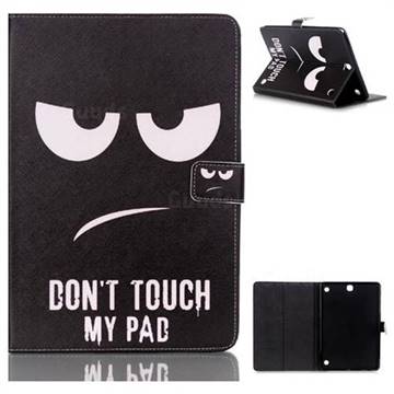 Do Not Touch My Phone Folio Stand Leather Wallet Case for Samsung Galaxy Tab A 9.7 T550 T555
