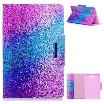 Rainbow Sand Folio Flip Stand Leather Wallet Case for Samsung Galaxy Tab E 9.6 T560 T561