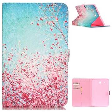 Cherry Blossoms Folio Stand Leather Wallet Case for Samsung Galaxy Tab E 9.6 T560 T561