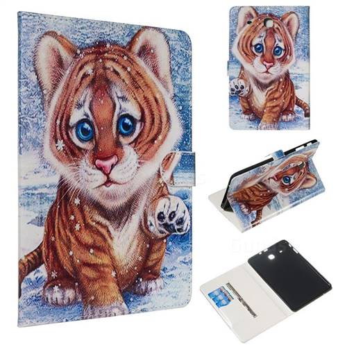 Sweet Tiger Smooth Leather Tablet Wallet Case for Samsung Galaxy Tab E 9.6 T560 T561