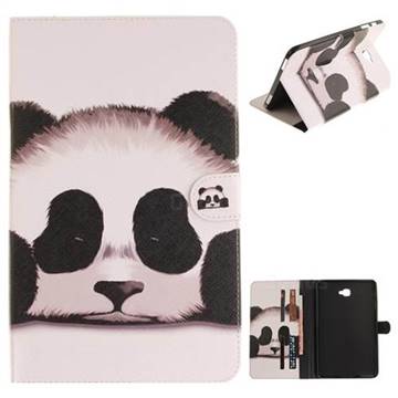 Sleeping Panda Painting Tablet Leather Wallet Flip Cover for Samsung Galaxy Tab A 10.1 T580 T585