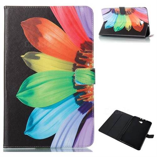 Colorful Sunflower Folio Stand Leather Wallet Case for Samsung Galaxy Tab A 10.1 T580 T585