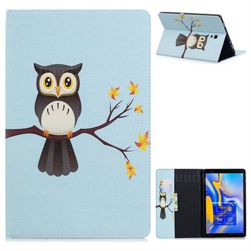 Owl on Tree Folio Stand Leather Wallet Case for Samsung Galaxy Tab A 10.5 T590 T595