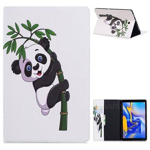 Bamboo Panda Folio Stand Leather Wallet Case for Samsung Galaxy Tab A 10.5 T590 T595