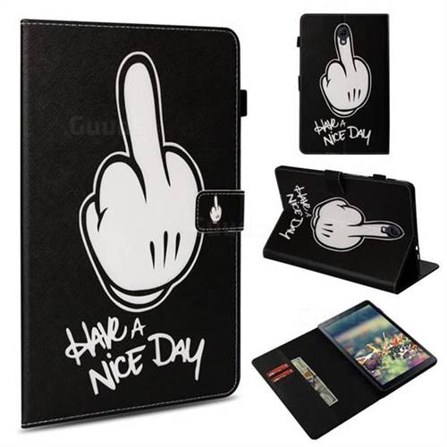 Have a Nice Day Folio Stand Leather Wallet Case for Samsung Galaxy Tab A 10.5 T590 T595