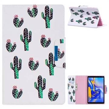 Cactus Folio Flip Stand Leather Wallet Case for Samsung Galaxy Tab A 10.5 T590 T595