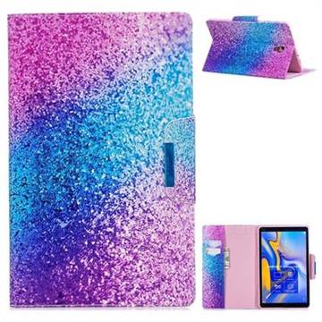 Rainbow Sand Folio Flip Stand Leather Wallet Case for Samsung Galaxy Tab A 10.5 T590 T595