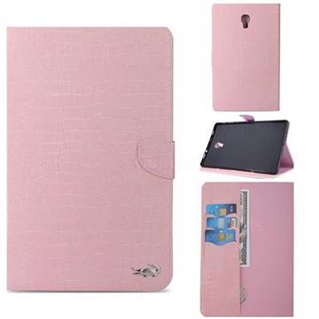 Retro Crocodile Tablet Leather Wallet Flip Cover for Samsung Galaxy Tab A 10.5 T590 T595 - Pink