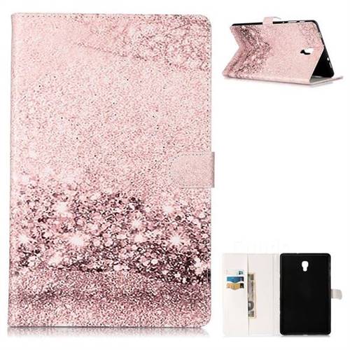 Glittering Rose Folio Flip Stand PU Leather Wallet Case for Samsung Galaxy Tab A 10.5 T590 T595