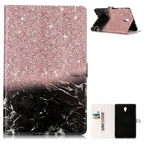Glittering Rose Marble Folio Flip Stand PU Leather Wallet Case for Samsung Galaxy Tab A 10.5 T590 T595