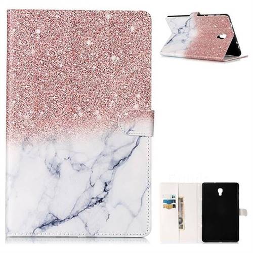 Glittering Rose Gold Folio Flip Stand PU Leather Wallet Case for Samsung Galaxy Tab A 10.5 T590 T595