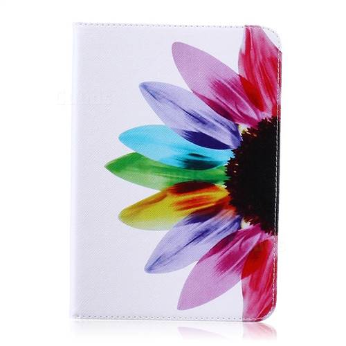 Seven-color Flowers Folio Stand Leather Wallet Case for Samsung Galaxy Tab S2 8.0 T710 T715 T719