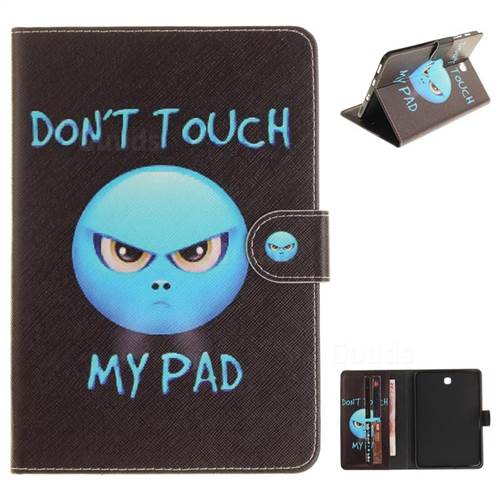 Not Touch My Phone Painting Tablet Leather Wallet Flip Cover for Samsung Galaxy Tab S2 8.0 T710 T715 T719