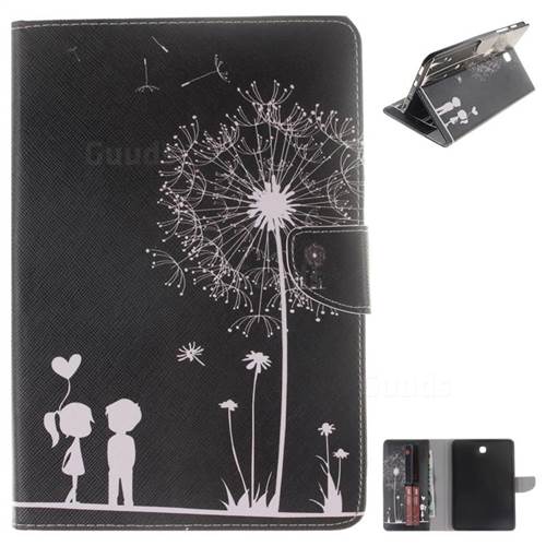 Black Dandelion Painting Tablet Leather Wallet Flip Cover for Samsung Galaxy Tab S2 8.0 T710 T715 T719