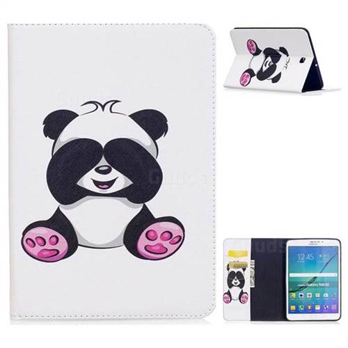 Lovely Panda Folio Stand Leather Wallet Case for Samsung Galaxy Tab S2 8.0 T710 T715 T719