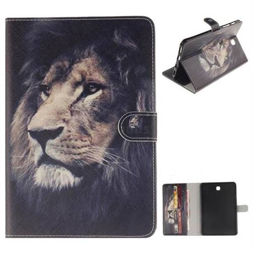 Lion Face Painting Tablet Leather Wallet Flip Cover for Samsung Galaxy Tab S2 8.0 T710 T715 T719
