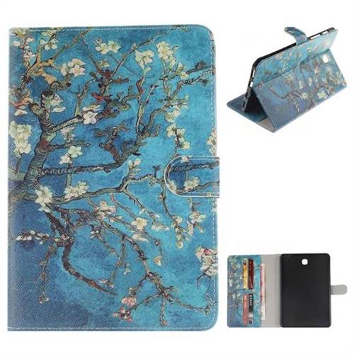 Apricot Tree Painting Tablet Leather Wallet Flip Cover for Samsung Galaxy Tab S2 8.0 T710 T715 T719