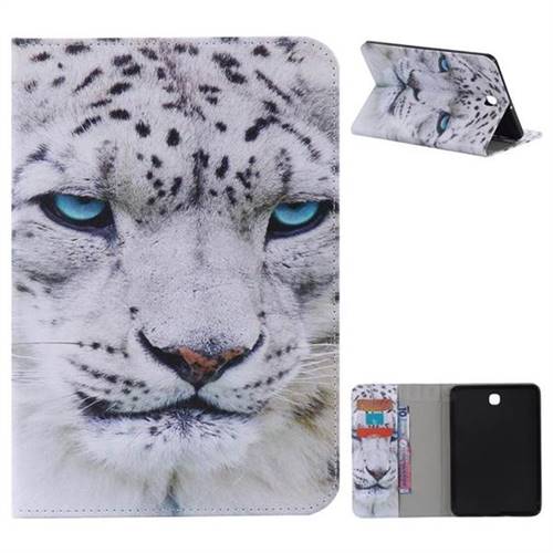 White Leopard Folio Flip Stand Leather Wallet Case for Samsung Galaxy Tab S2 8.0 T710 T715 T719