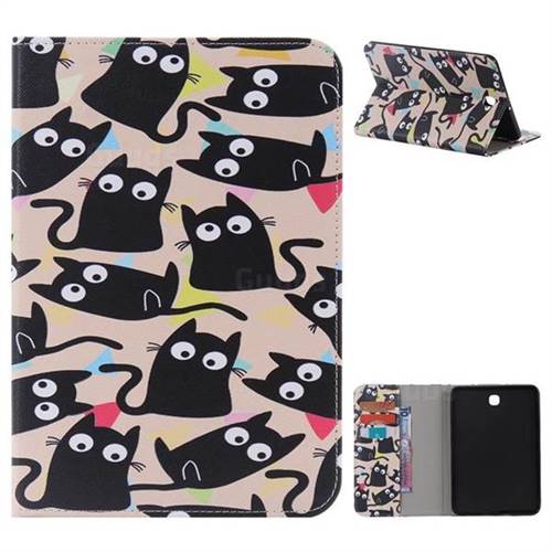 Cute Kitten Cat Folio Flip Stand Leather Wallet Case for Samsung Galaxy Tab S2 8.0 T710 T715 T719