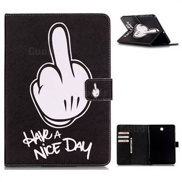 Have a Nice Day Folio Stand Leather Wallet Case for Samsung Galaxy Tab S2 8.0 T710 T715 T719