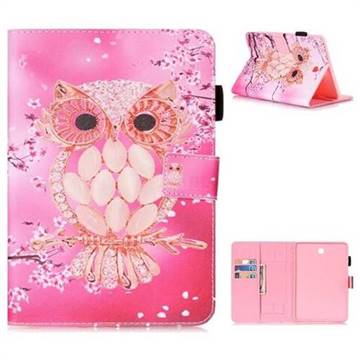 Petal Owl Folio Stand Leather Wallet Case for Samsung Galaxy Tab S2 8.0 T710 T715 T719