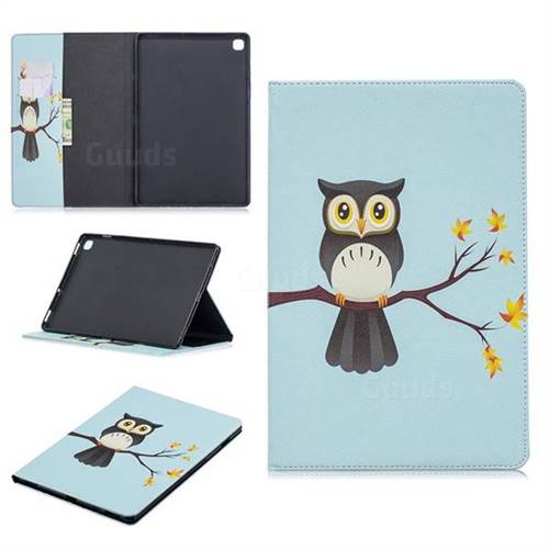 Owl on Tree Folio Stand Leather Wallet Case for Samsung Galaxy Tab S5e 10.5 T720 T725