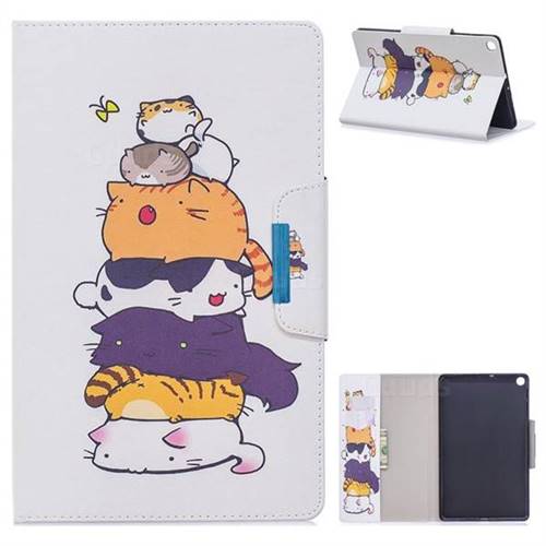 Casing kittens Folio Flip Stand Leather Wallet Case for Samsung Galaxy Tab S5e 10.5 T720 T725