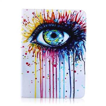 Eye Painting Folio Stand Leather Wallet Case for Samsung Galaxy Tab S2 9.7 T810 T815 T819