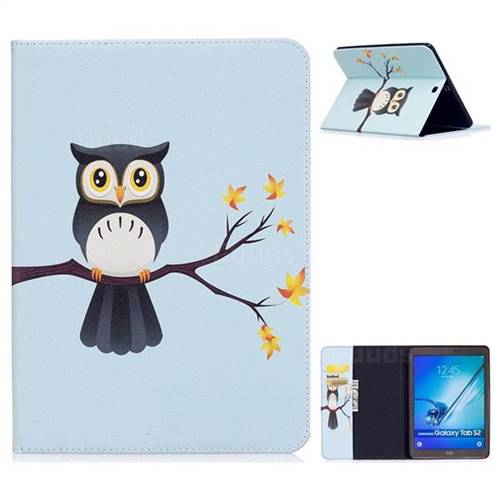 Owl on Tree Folio Stand Leather Wallet Case for Samsung Galaxy Tab S2 9.7 T810 T815 T819