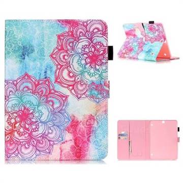 Fire Red Flower Folio Stand Leather Wallet Case for Samsung Galaxy Tab S2 9.7 T810 T815 T819