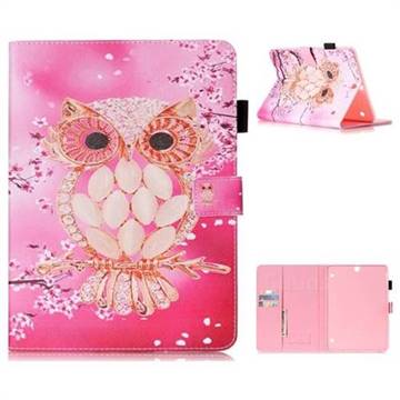 Petal Owl Folio Stand Leather Wallet Case for Samsung Galaxy Tab S2 9.7 T810 T815 T819