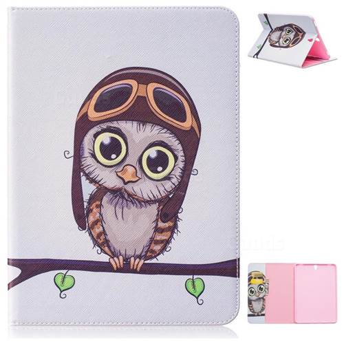 Owl Pilots Folio Stand Leather Wallet Case for Samsung Galaxy Tab S3 9.7 T820 T825