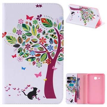 Cat and Tree Folio Flip Stand Leather Wallet Case for Samsung Galaxy Tab S3 9.7 T820 T825