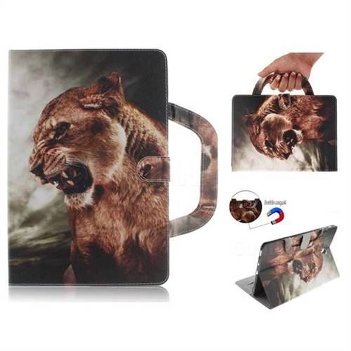 Majestic Lion Handbag Tablet Leather Wallet Flip Cover for Samsung Galaxy Tab S4 10.5 T830 T835
