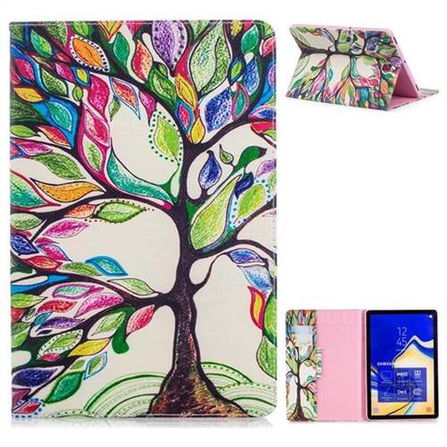The Tree of Life Folio Stand Leather Wallet Case for Samsung Galaxy Tab S4 10.5 T830 T835