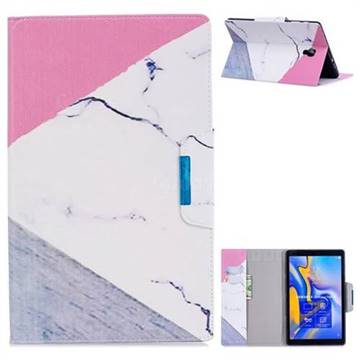 Triangle Marble Folio Flip Stand Leather Wallet Case for Samsung Galaxy Tab S4 10.5 T830 T835