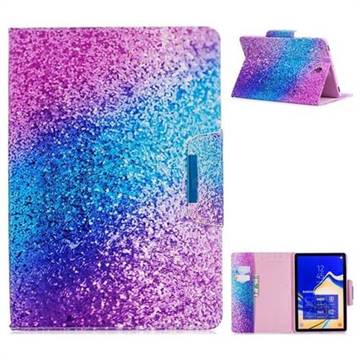 Rainbow Sand Folio Flip Stand Leather Wallet Case for Samsung Galaxy Tab S4 10.5 T830 T835