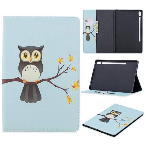 Owl on Tree Folio Stand Leather Wallet Case for Samsung Galaxy Tab S6 10.5 T860 T865