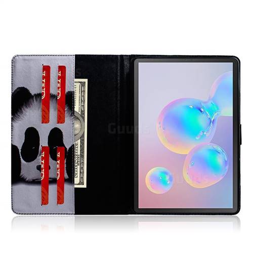 Sleeping Panda Painting Tablet Leather Wallet Flip Cover ...