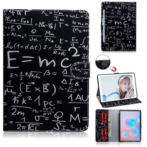 Math Formula Painting Tablet Leather Wallet Flip Cover for Samsung Galaxy Tab S6 10.5 T860 T865