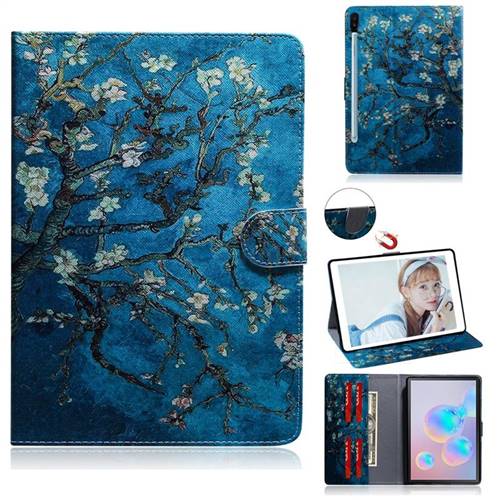 Apricot Tree Painting Tablet Leather Wallet Flip Cover for Samsung Galaxy Tab S6 10.5 T860 T865