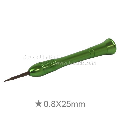 Electroplating Metal 5 Point Star Pentalobe Pentacle Screwdriver Opening Tool for iPhone 4S / iPhone 4 - LightGreen