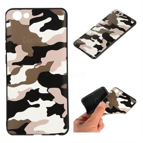 Camouflage Soft TPU Back Cover for vivo Y71(vivo Y71i) Black
