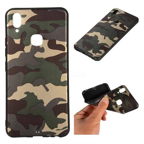 Camouflage Soft TPU Back Cover for vivo Y83 Pro - Gold Green