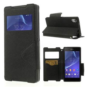 Roar Korea Diary View Leather Flip Cover For Sony Xperia Z D D