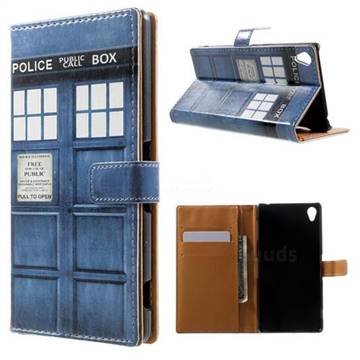 Police Box Leather Wallet Case for Sony Xperia Z3 LTE D6653 D6603