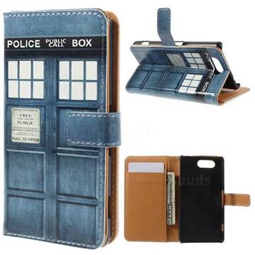 Police Box Leather Wallet Case for Sony Xperia Z3 Compact D5803 M55w