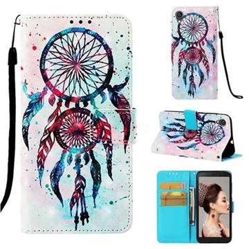 ColorDrops Wind Chimes 3D Painted Leather Wallet Case for Asus ZenFone Live (L1) ZA550KL