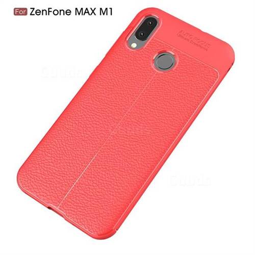 Luxury Auto Focus Litchi Texture Silicone Tpu Back Cover For Asus Zenfone Max M1 Zb555kl Red Back Cover Guuds