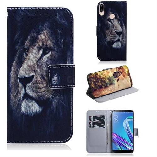 Lion Face PU Leather Wallet Case for Asus Zenfone Max (M1) ZB555KL